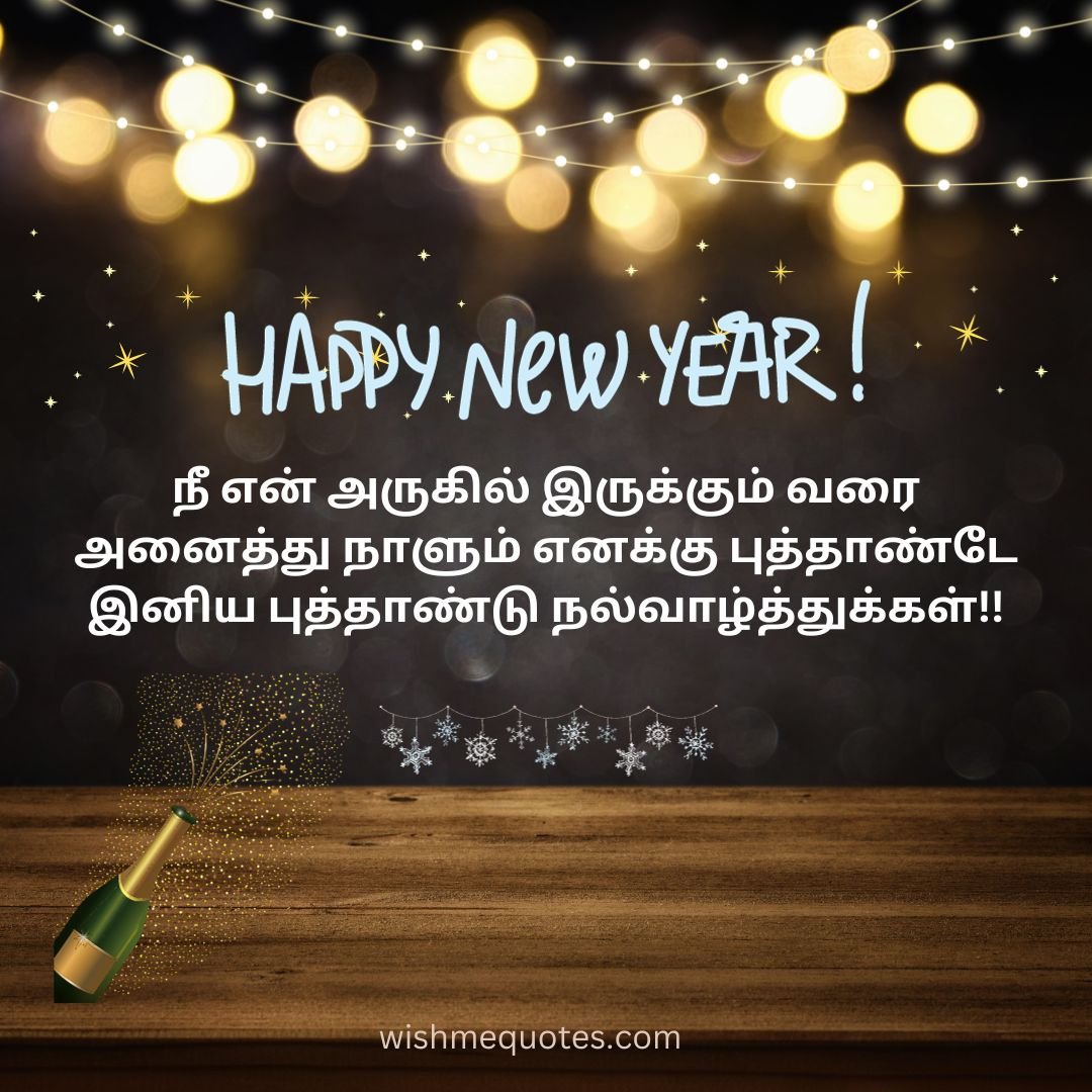 Happy New Year Wishes for Wife 