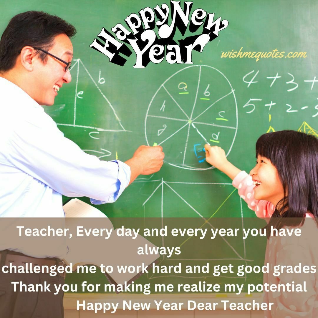 Happy New Year Wishes For Teacher in English