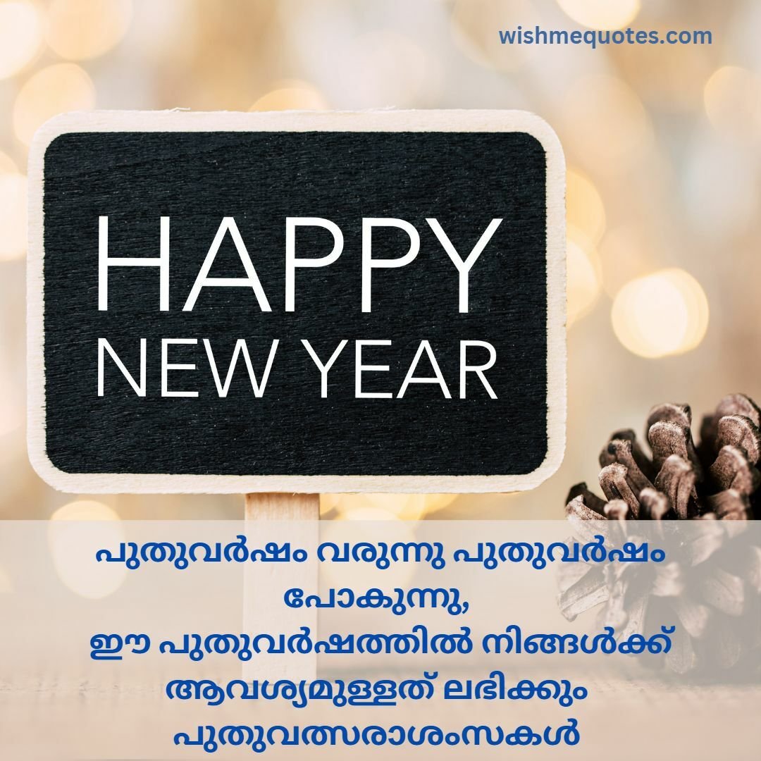 Happy new year messages in Malayalam