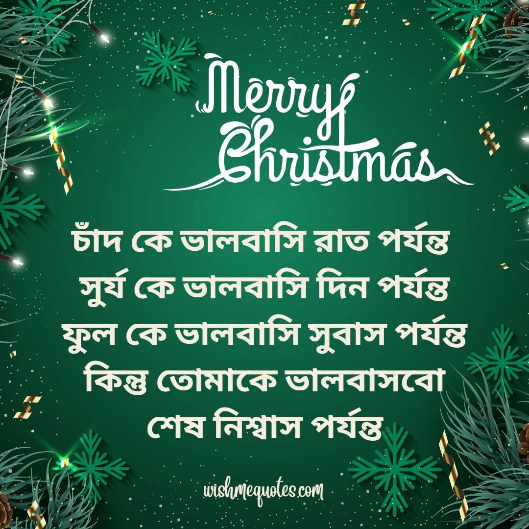 Merry Christmas In Bengali for Husband