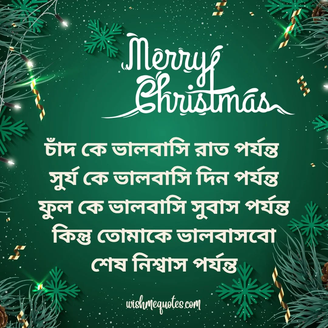Merry Christmas In Bengali for Husband