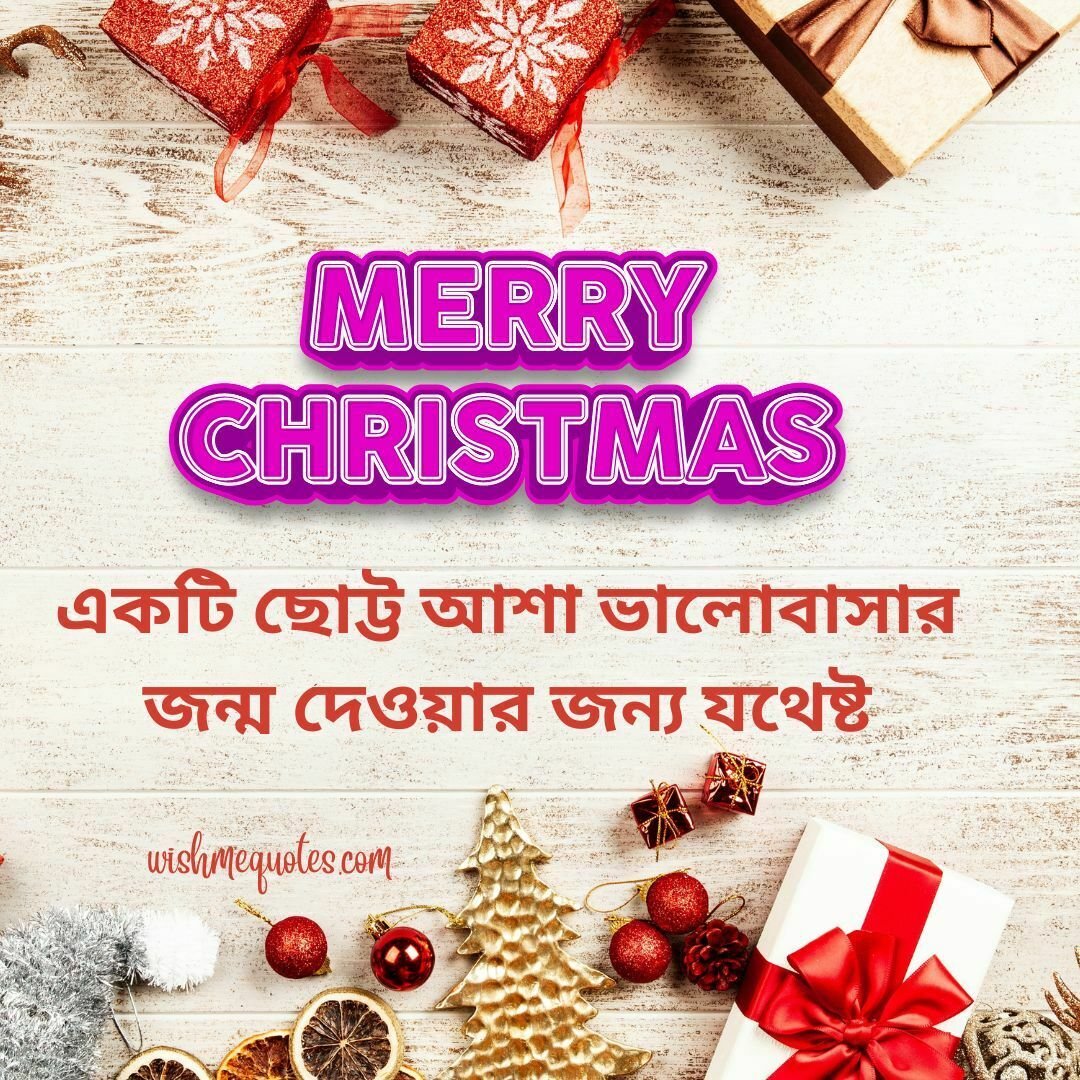 Christmas Wishes for Girlfriend In Bengali
