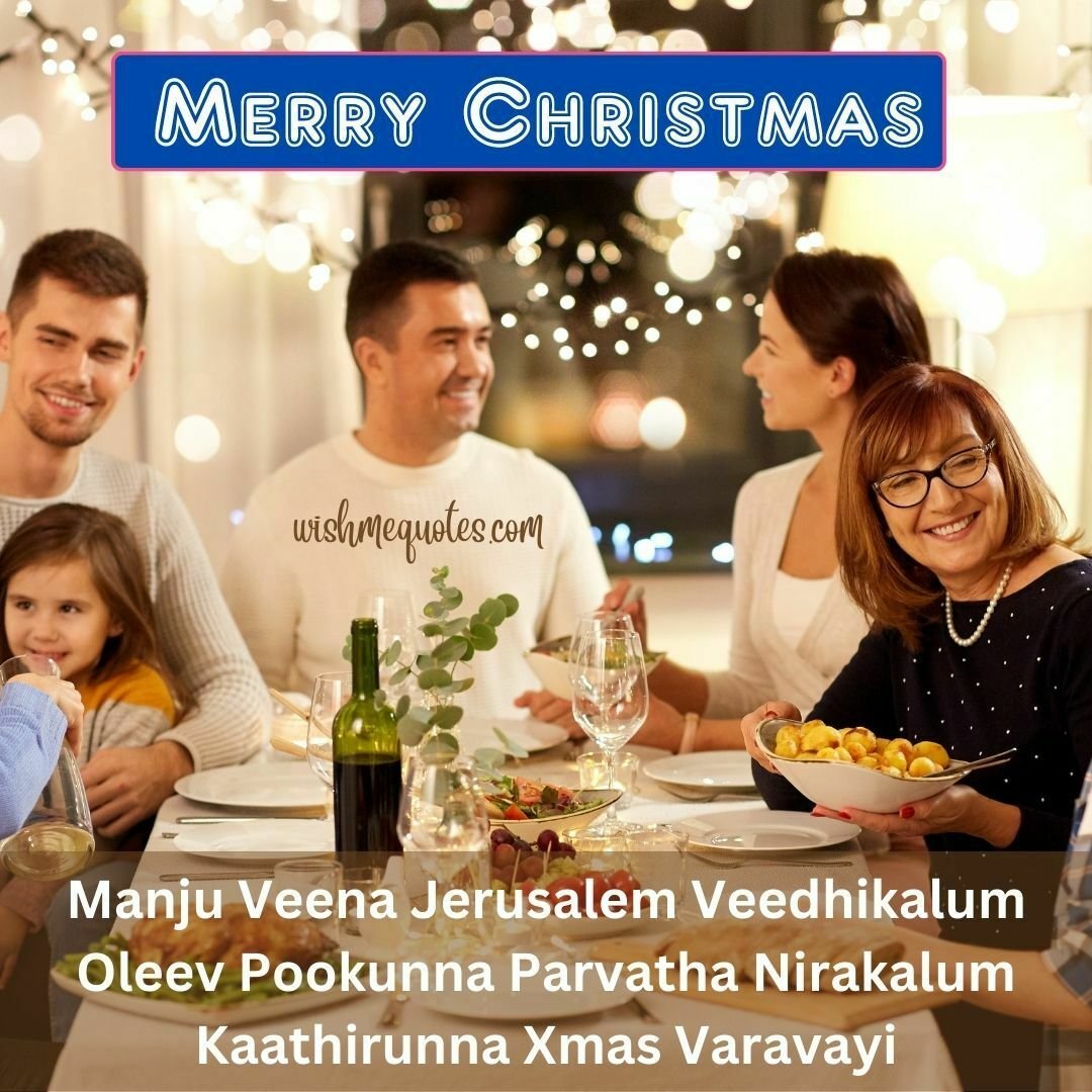 Happy Merry Christmas Massages in Malayalam for Family