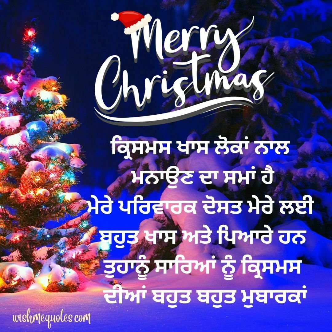 Christmas Quotes in Punjabi Text 