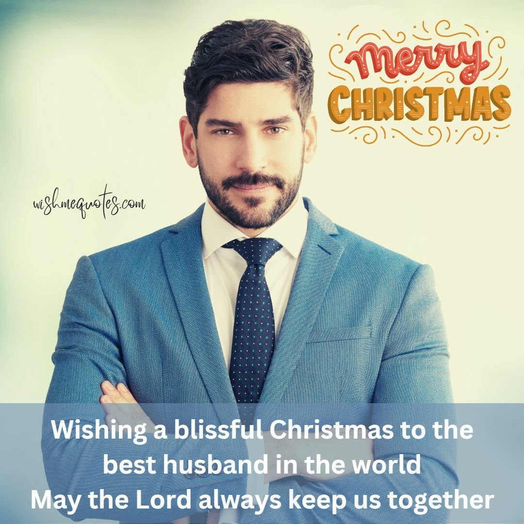 Happy Merry Christmas Wishes for Husband in english