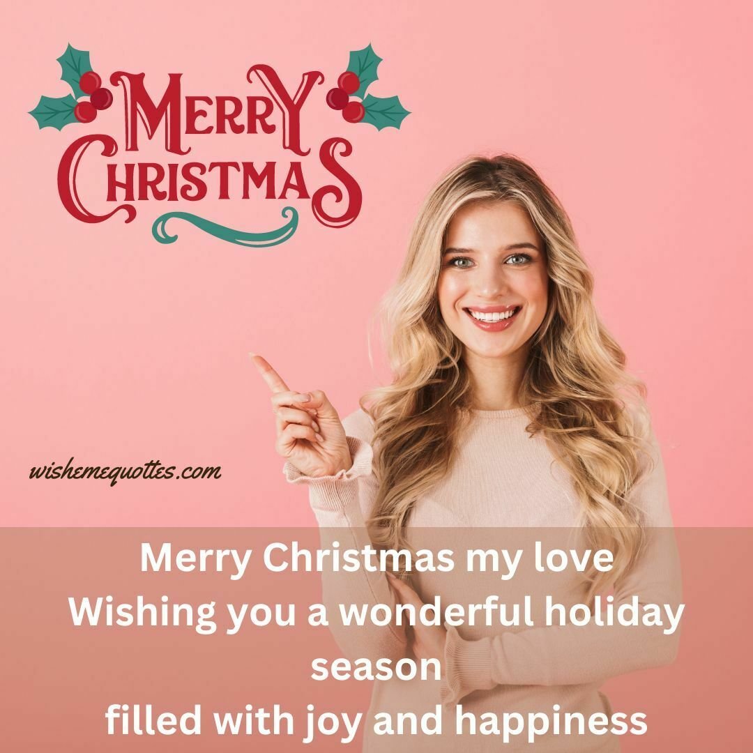 Happy Merry Christmas Wishes in english for Girlfriend