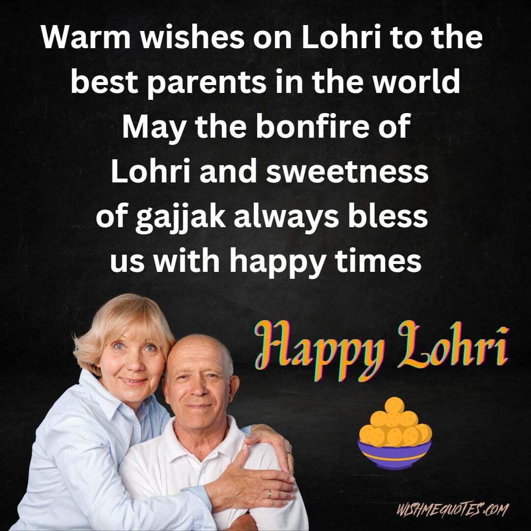 Happy Lohri Wishes in English for Parents
