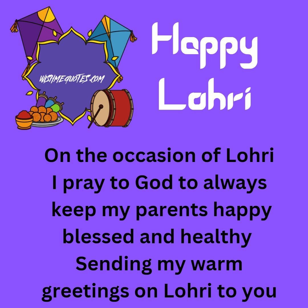 Lohri Wishes for Mom & Dad