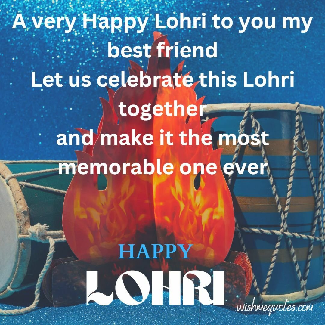 Happy Lohri Wishes in English for Friend's