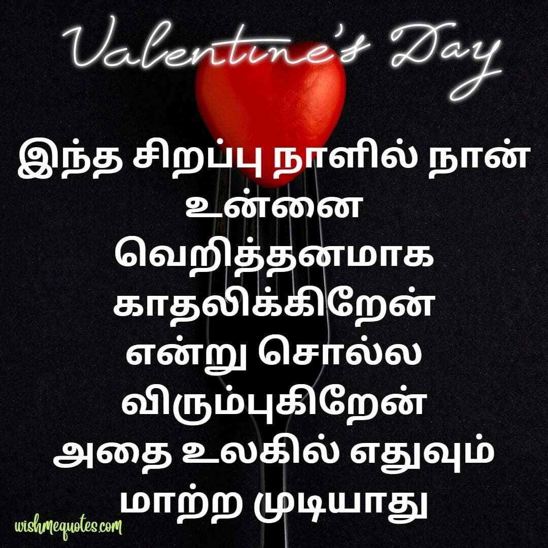 Valentines Day Wishes For Girlfriend in Tamil