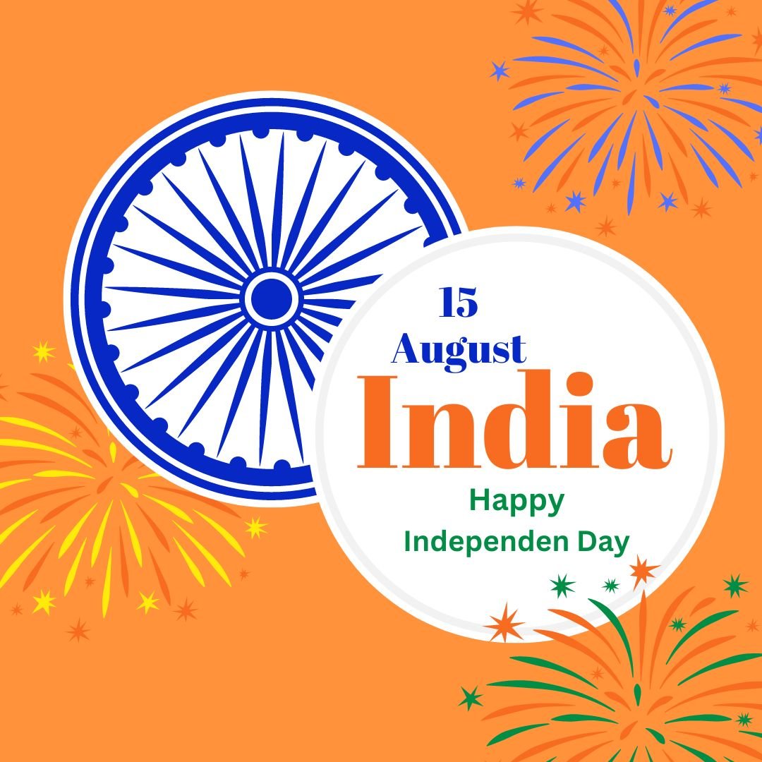 Happy Independence Day Wishes Greeting in Gujarati