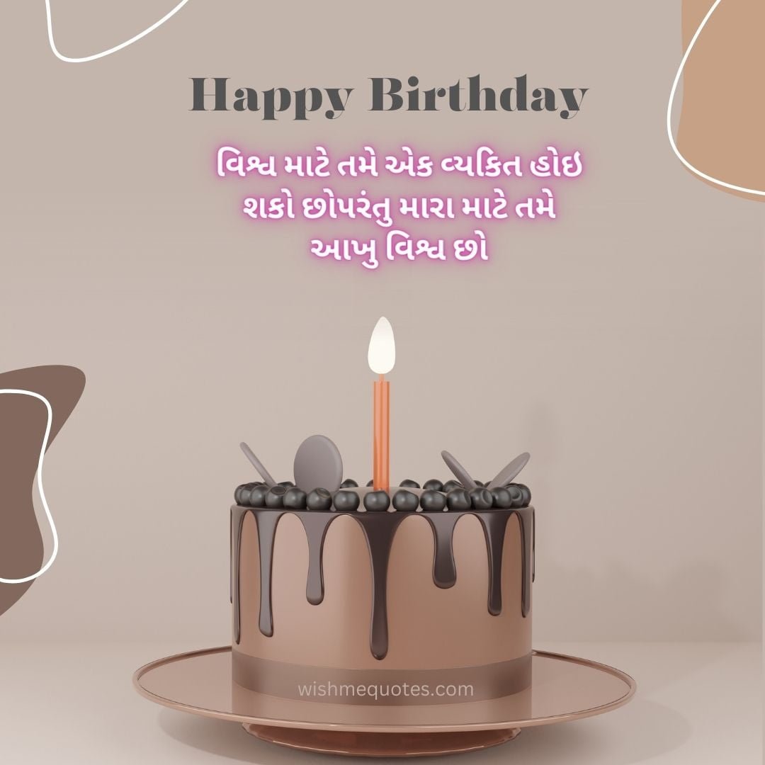 Birthday Wishes for Wife in Gujarati