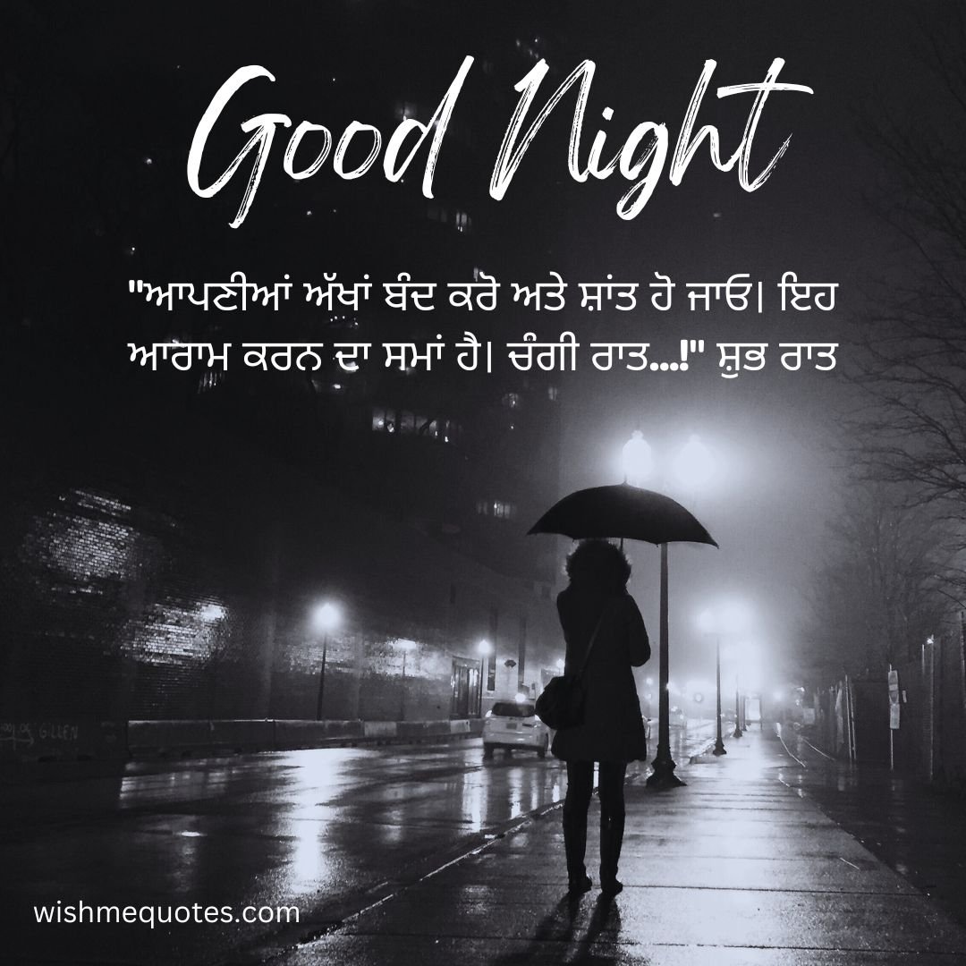 Good Night Messages In Punjabi for Friend