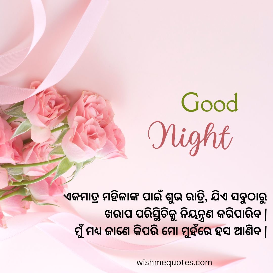 Good Night Wishes For Mother in Odia