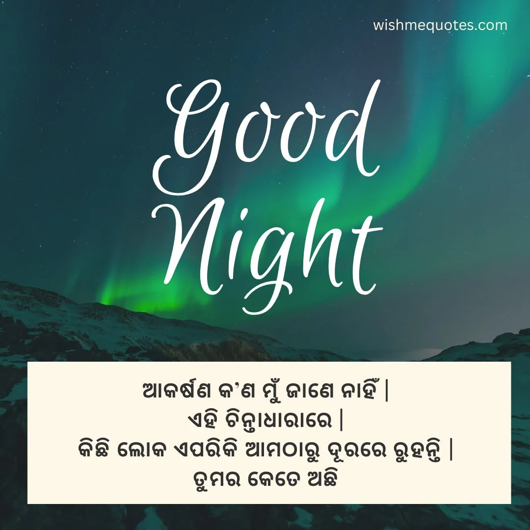 Good Night Wishes in Odia for Friend